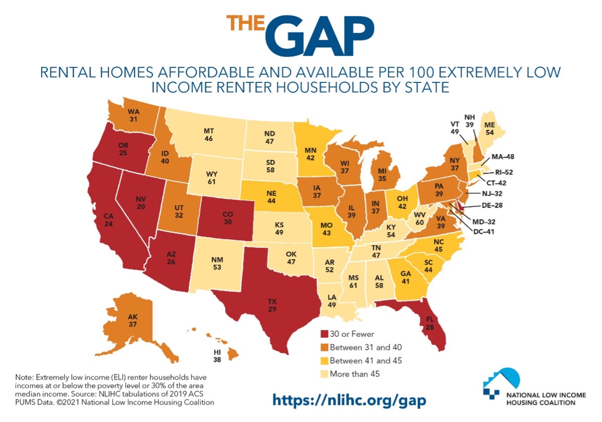 2021 severely housing burden map